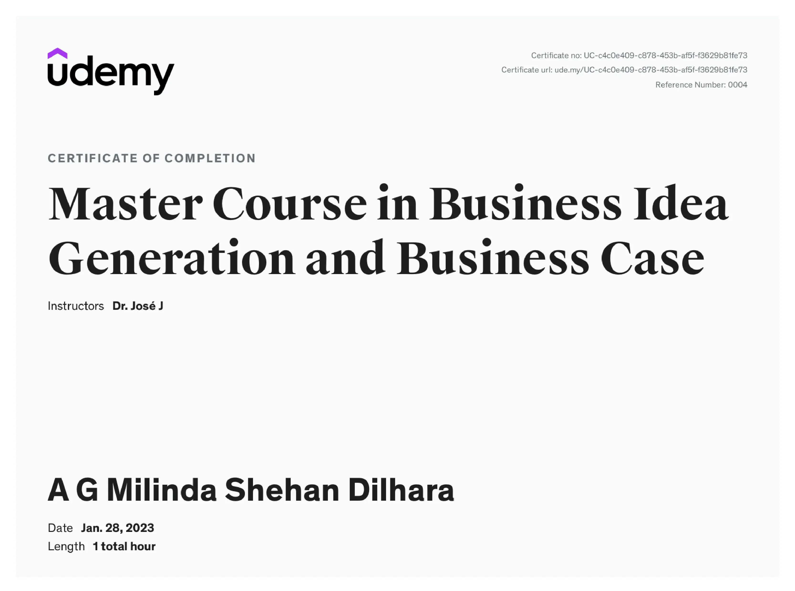 Business Course