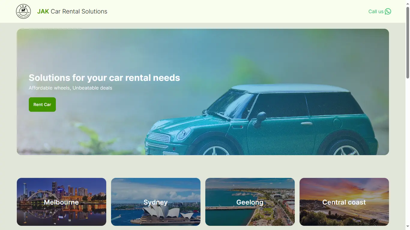 Car Rental Web Application